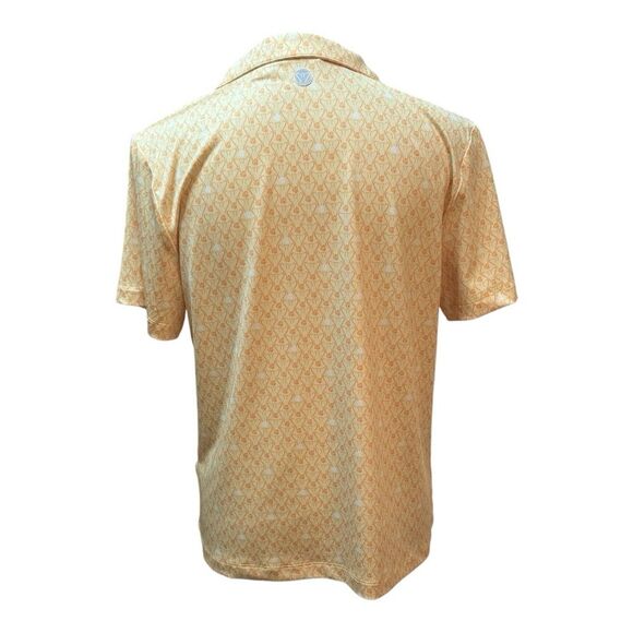 Foray Golf Trophy‎ Collection Yellow Collared Activewear Short Sleeve Shirt Sz M - Picture 3 of 8